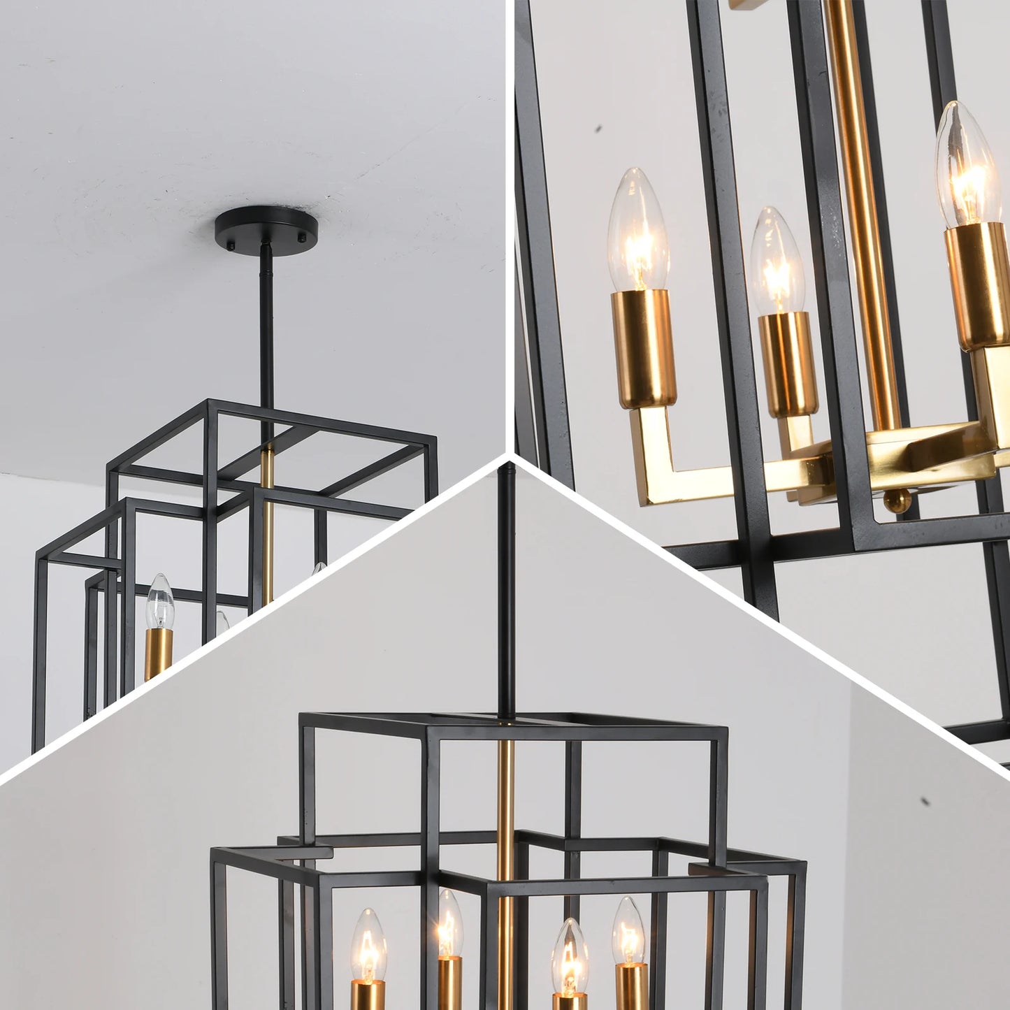 12-light Tiered Linear Chandelier