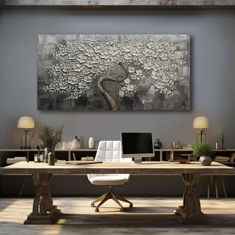 Flower Tree Wall Art Painting