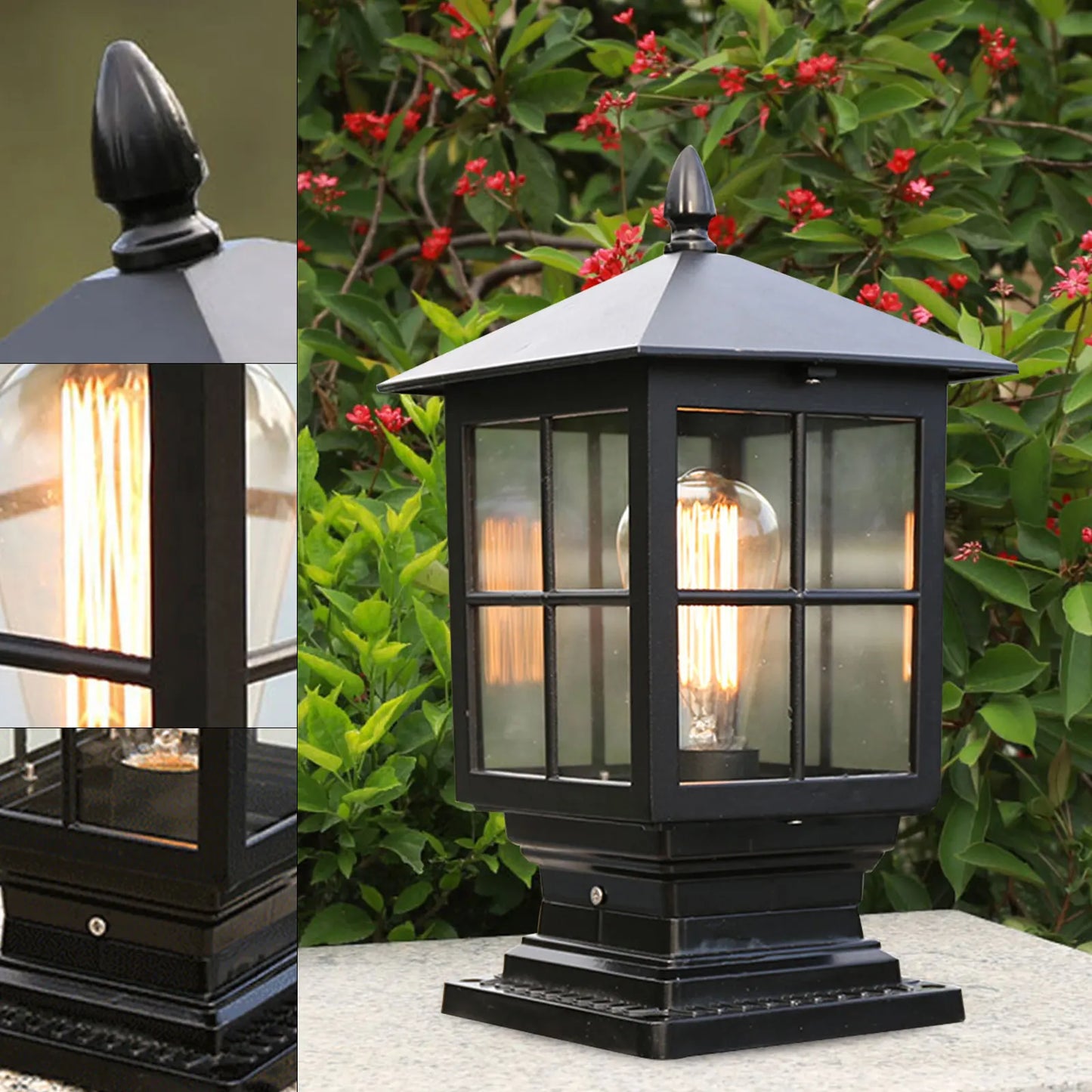 Outdoor Waterproof Post Light Villa Column Lamp