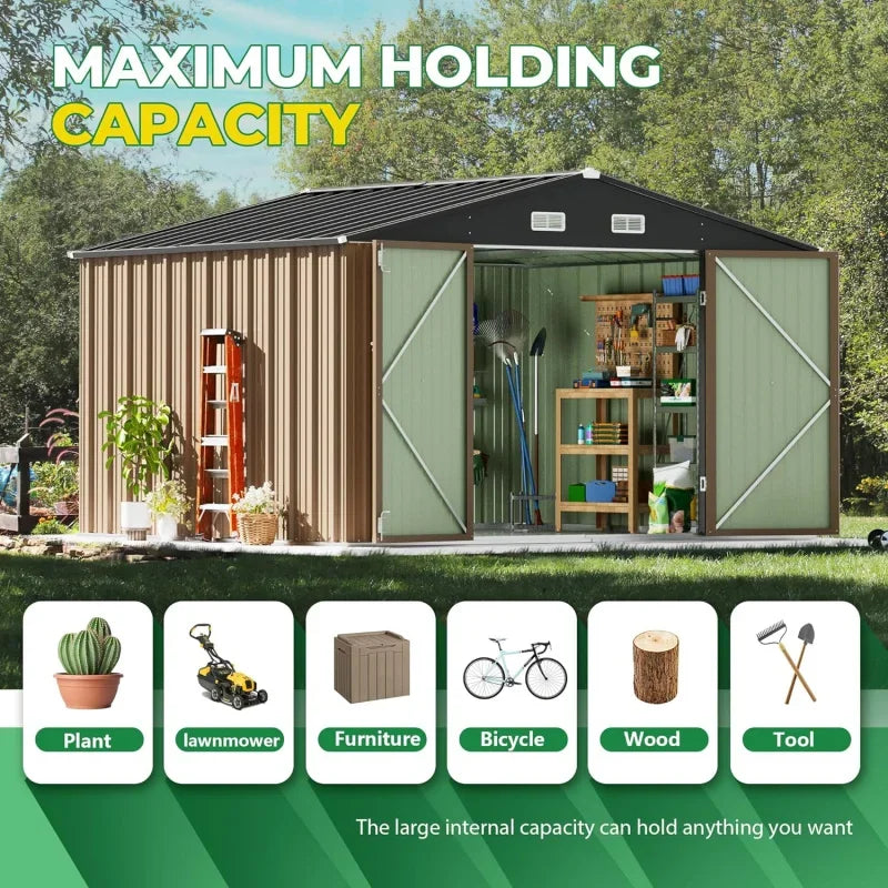 10x10 FT Outdoor Storage Shed