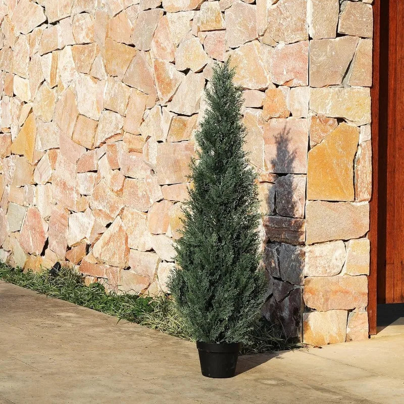 4FT Artificial Cedar Topiary Trees