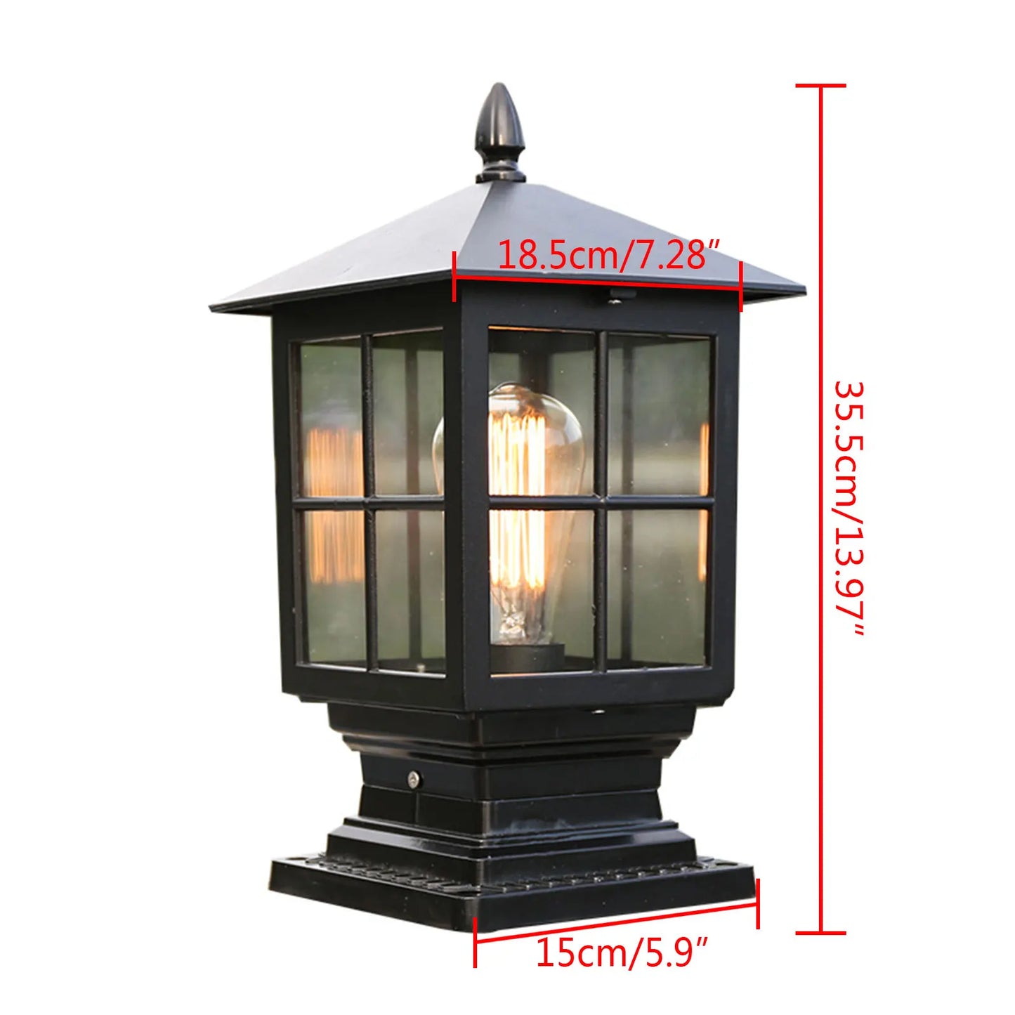 Outdoor Waterproof Post Light Villa Column Lamp