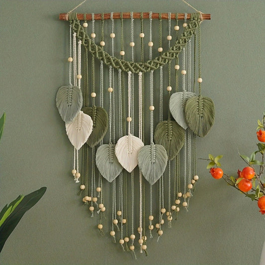 1pc  Macrame Leaf Wall Hanging Tapestry