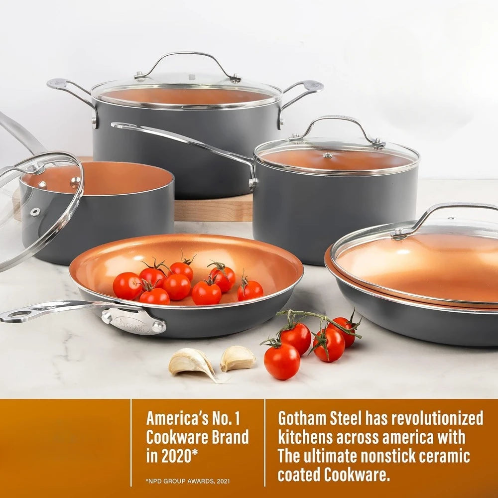 13 Pc set Ceramic Pots and Pans Set