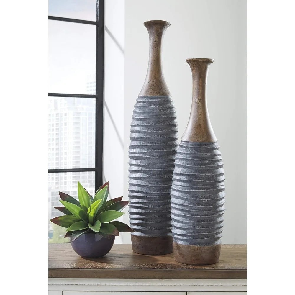 2-piece decorative vase set