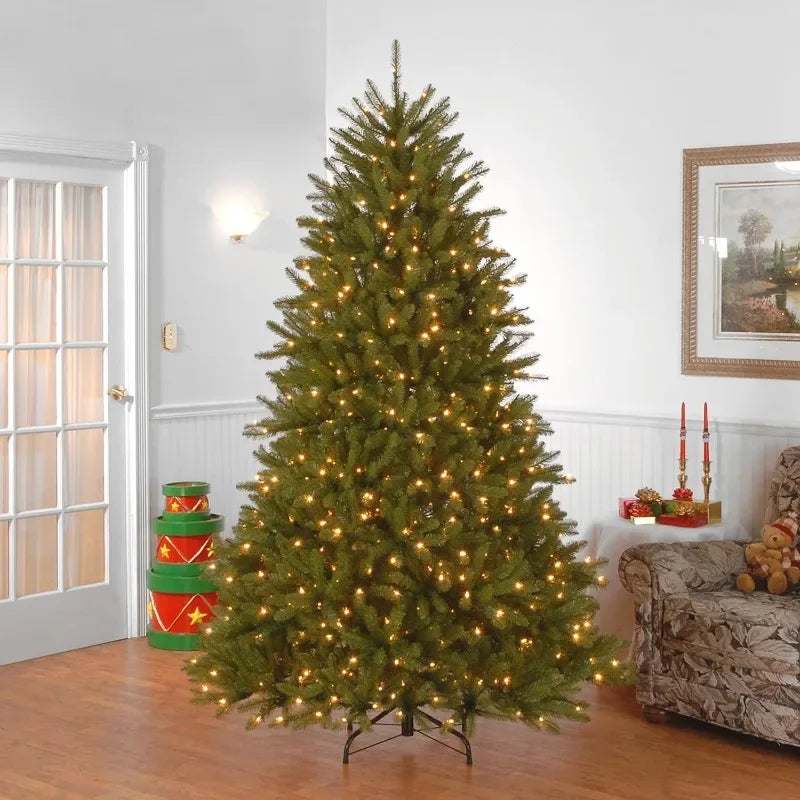 Pre-Lit Artificial Full Christmas Tree, Green