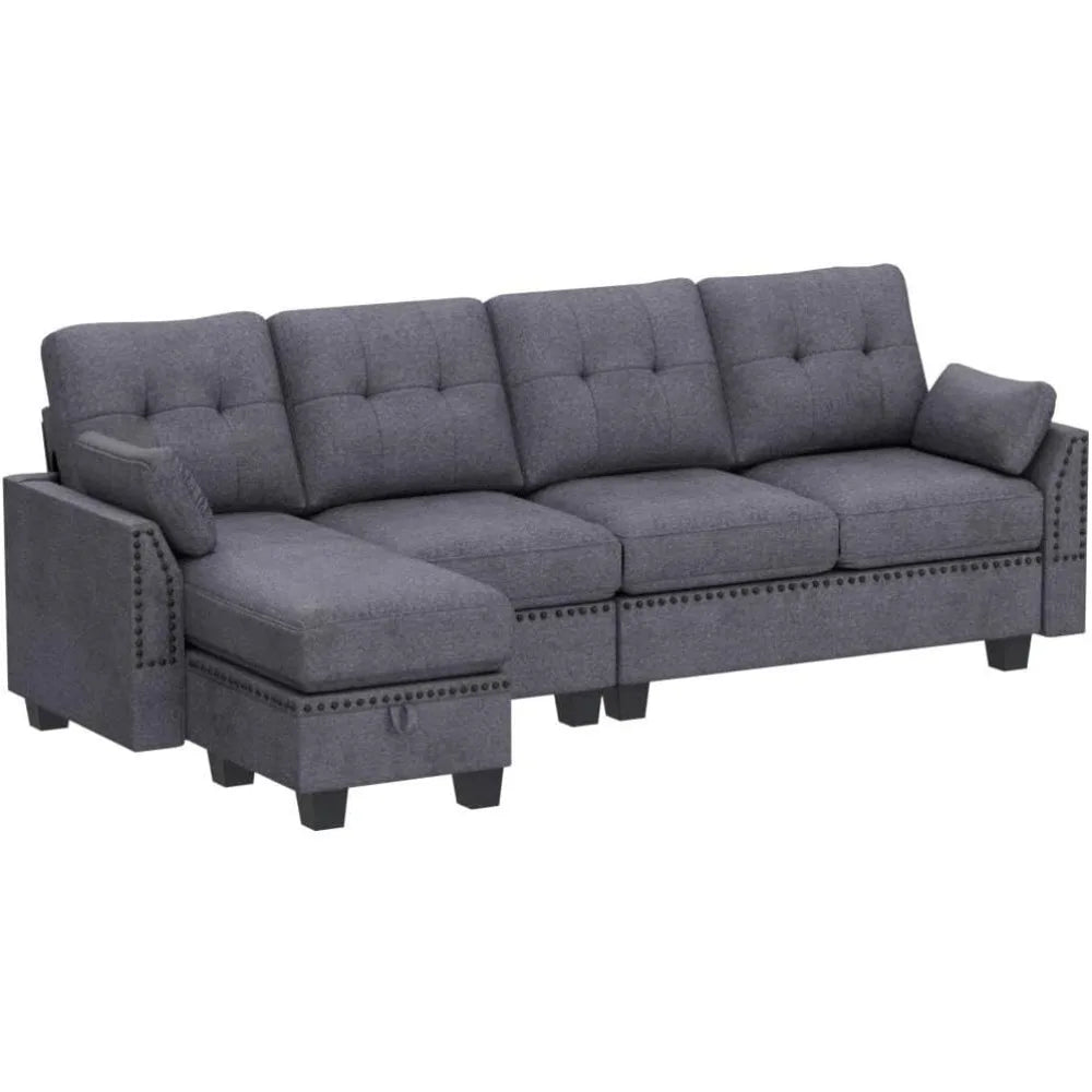 Reversible Sectional Sofa L-Shape Sofa