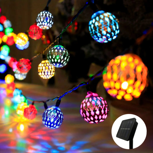 Beautiful Moroccan Ball Solar String Lights