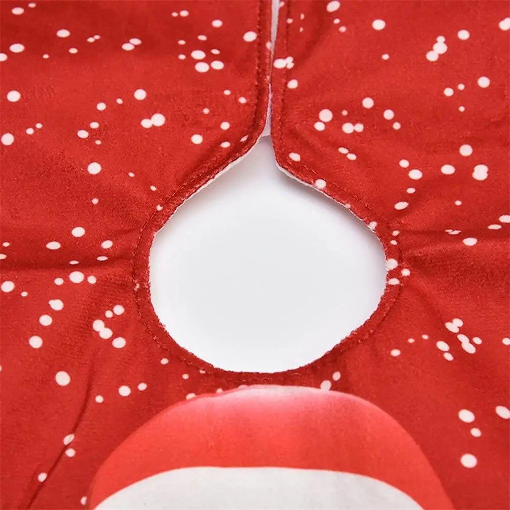 Santa Pattern Christmas Tree Skirt