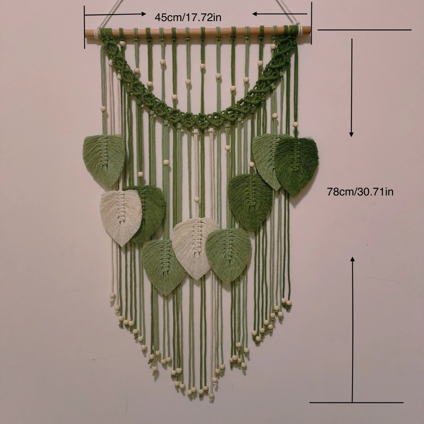 1pc  Macrame Leaf Wall Hanging Tapestry