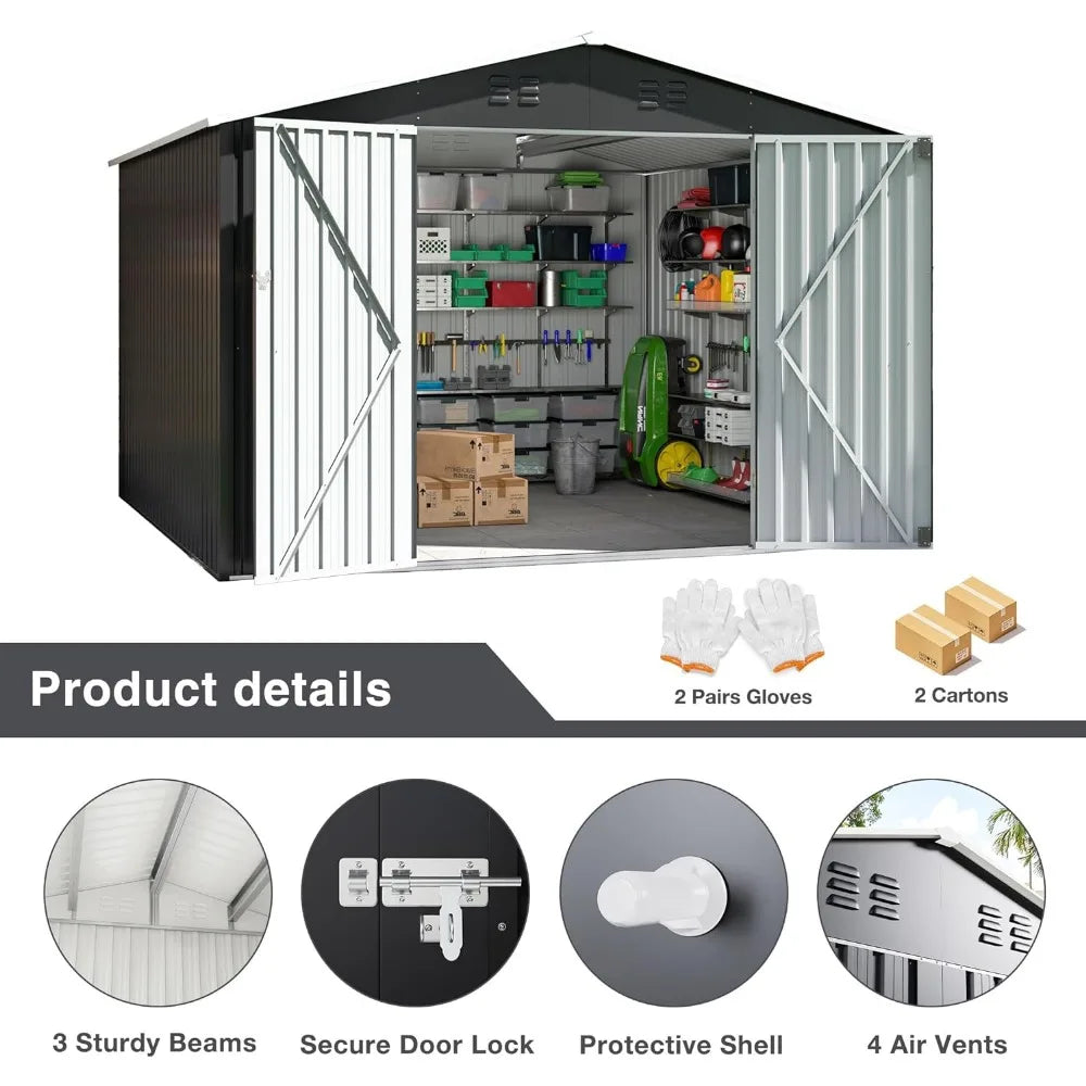 10x10 FT Outdoor Storage Shed