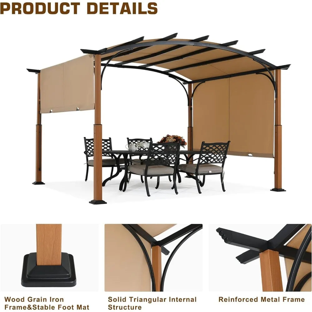 10' X 12' Outdoor Retractable Pergola