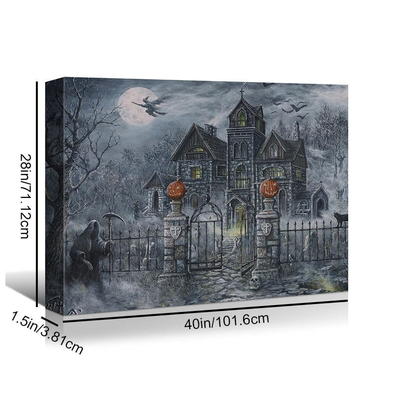 Halloween framed canvas wall art