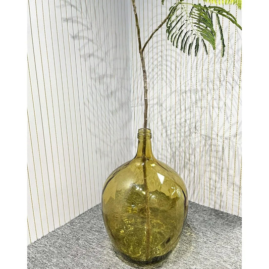 21 inch, large round transparent vase