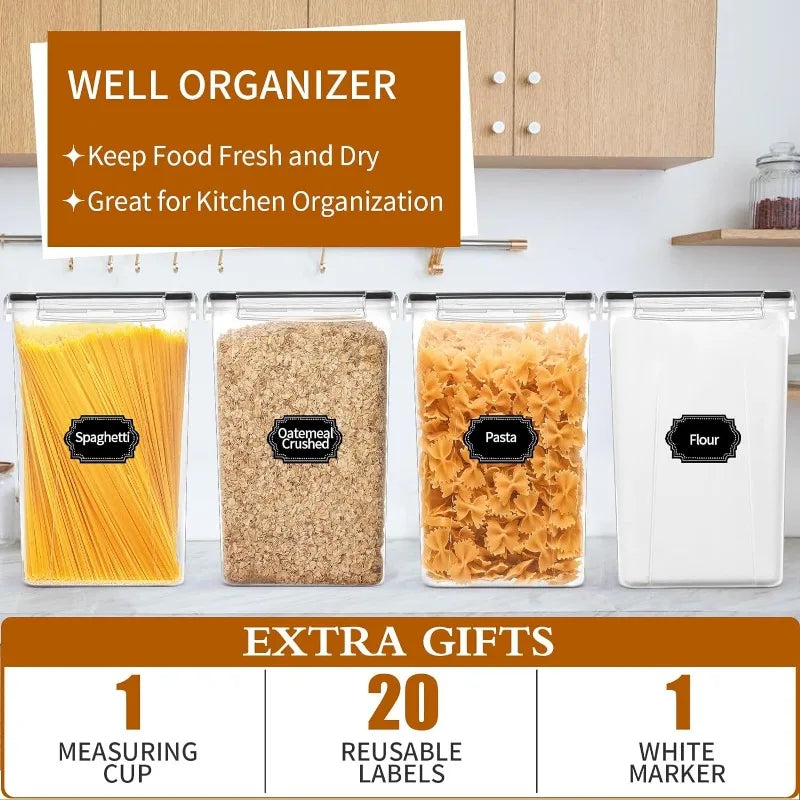 Extra Large Airtight Food Storage Containers with Lids