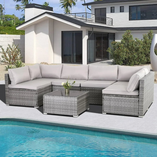 7 Pieces Patio Furniture Set