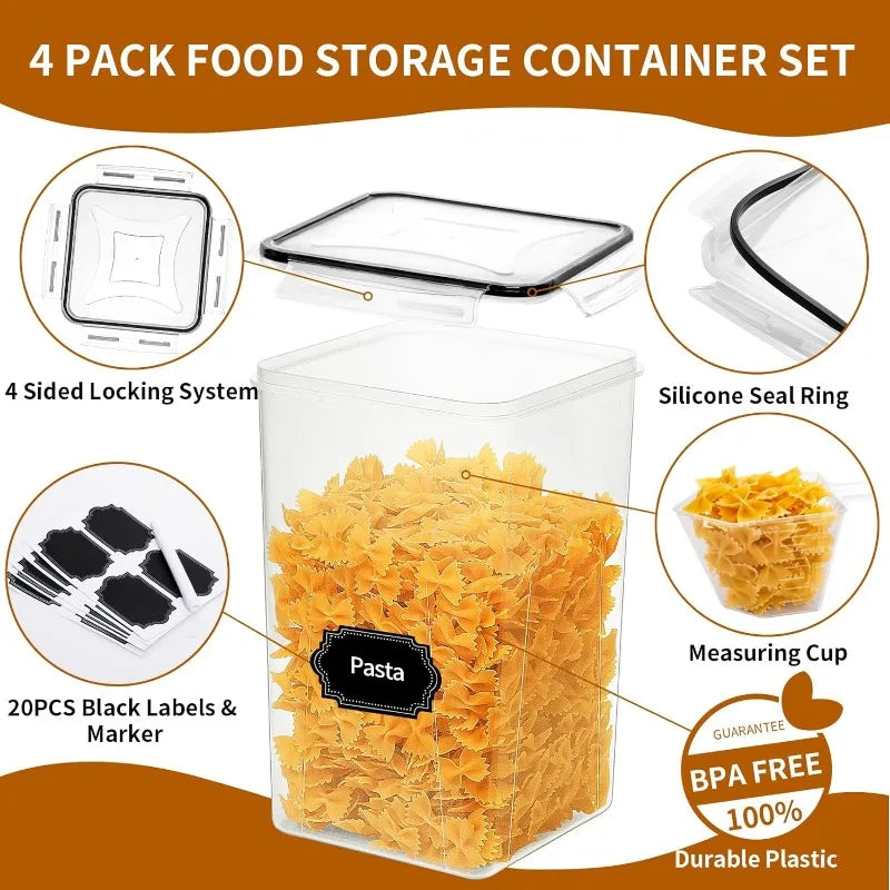 Extra Large Airtight Food Storage Containers with Lids