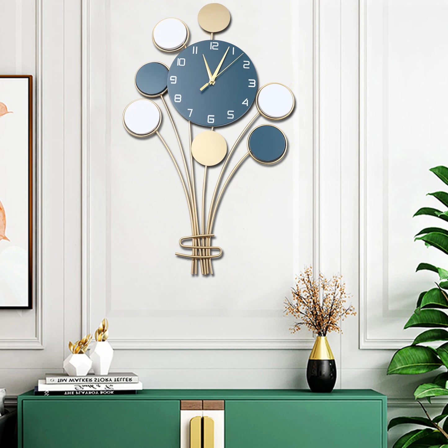 Large  Modern Silent Non Ticking Wall Clock