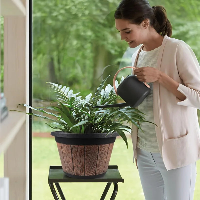 Whiskey Barrel Planters