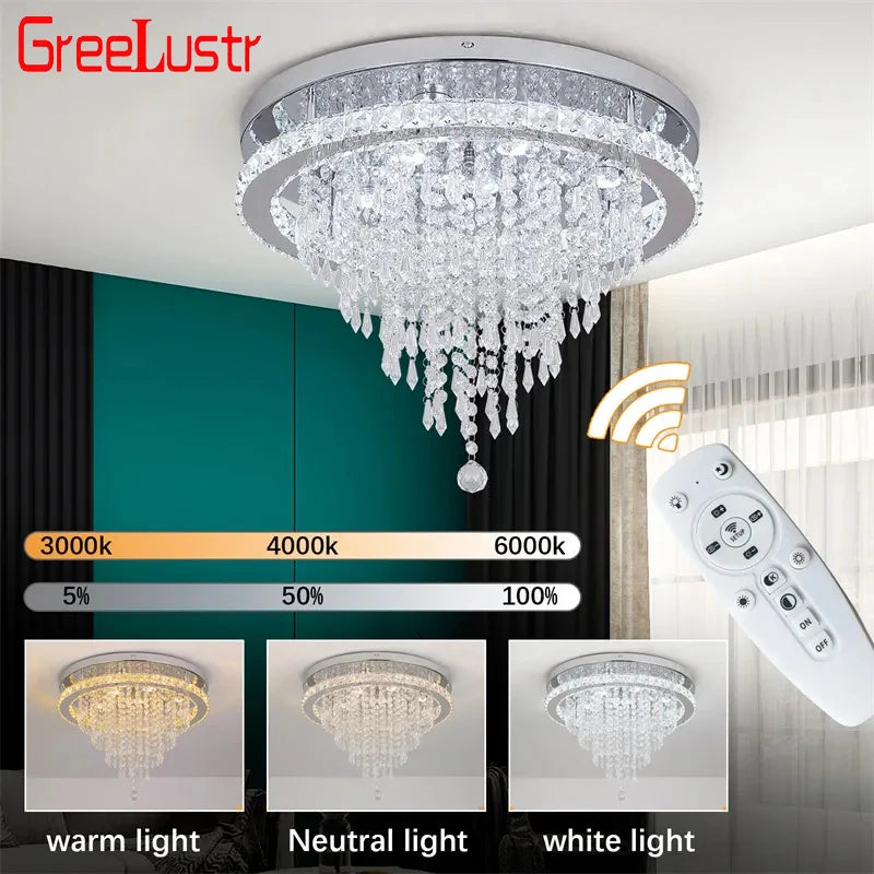 Luxury Crystal Modern LED Ceiling Chandelier