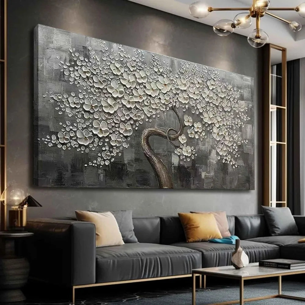 Flower Tree Wall Art Painting