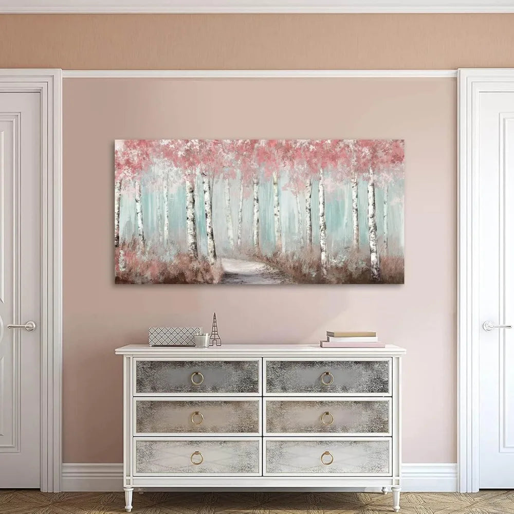 Wall Art Room Pink Tree Wall Decor