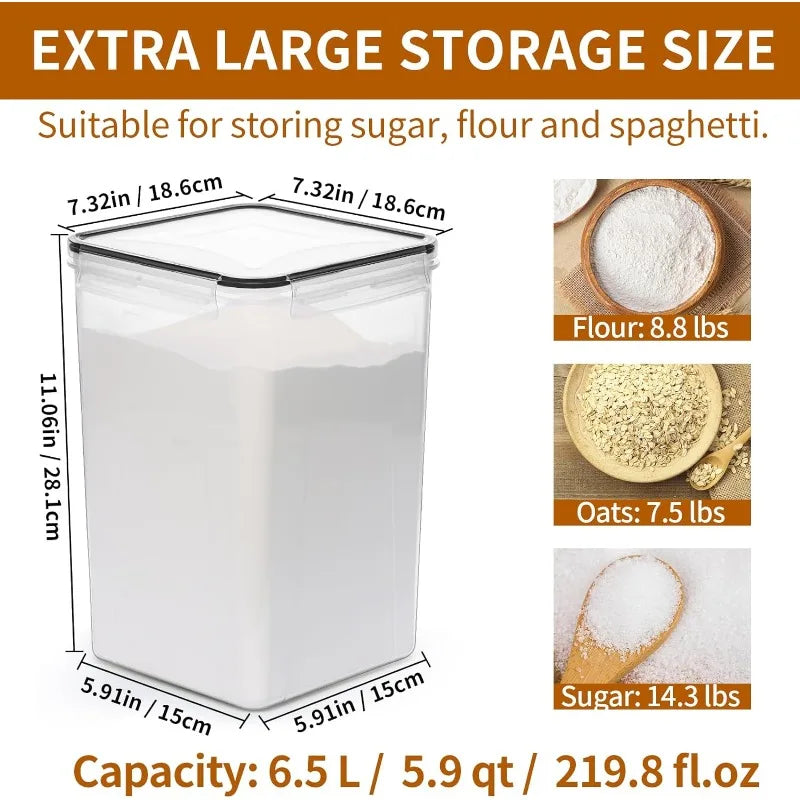 Extra Large Airtight Food Storage Containers with Lids