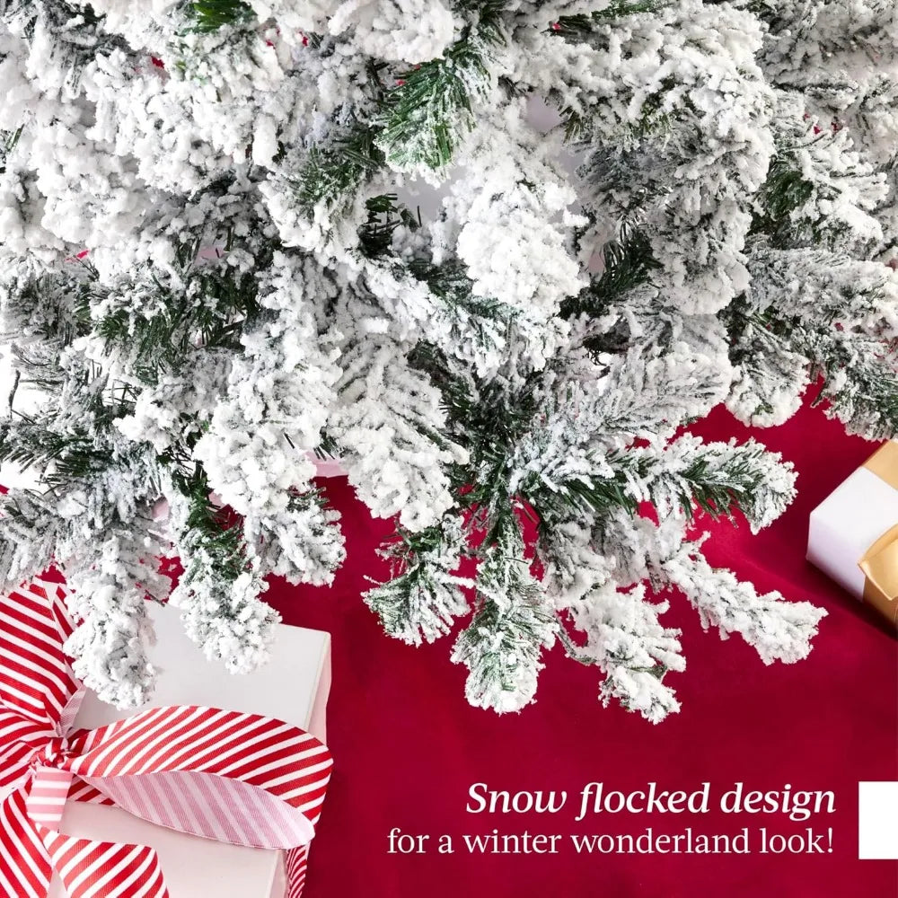 Flocked Pencil Christmas Tree