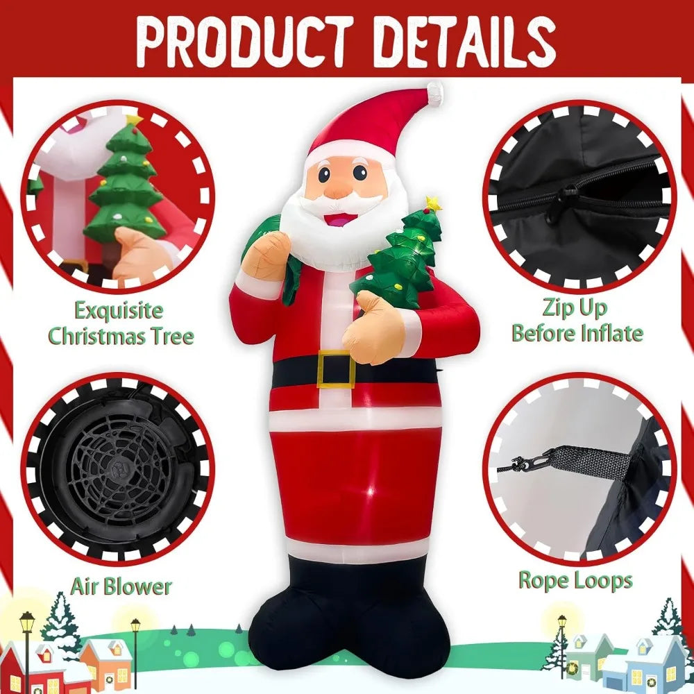 14FT Giant Christmas Inflatables Santa Claus