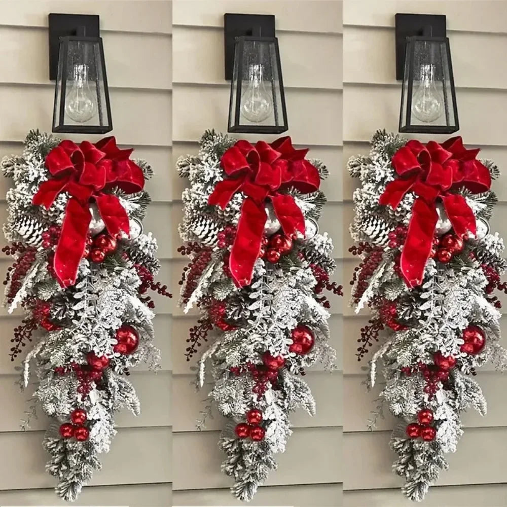 Christmas Wreath Set For Front Door