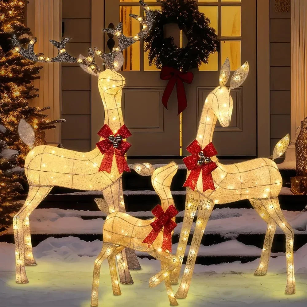 Lighted Reindeer Christmas Decoration