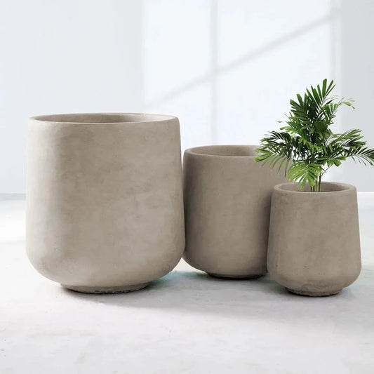 Round Concrete Planters