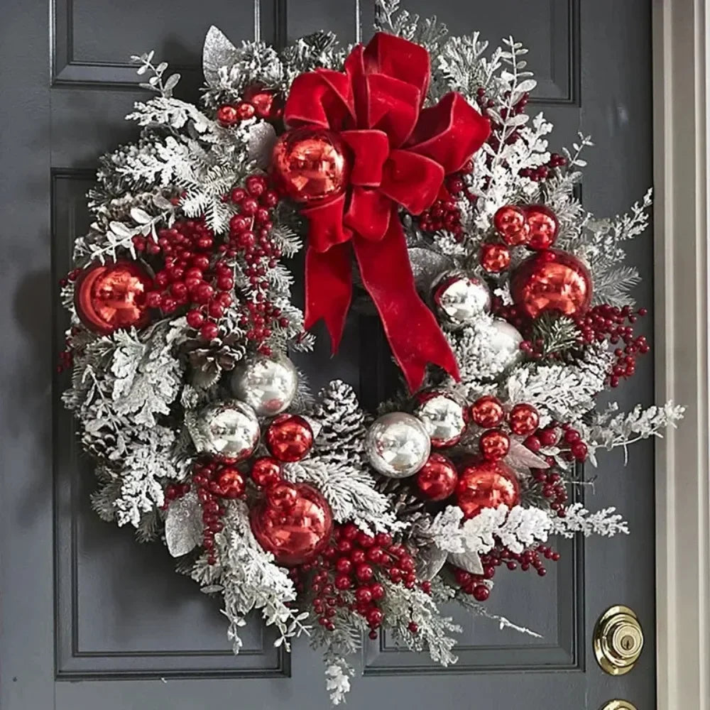 Christmas Wreath Set For Front Door