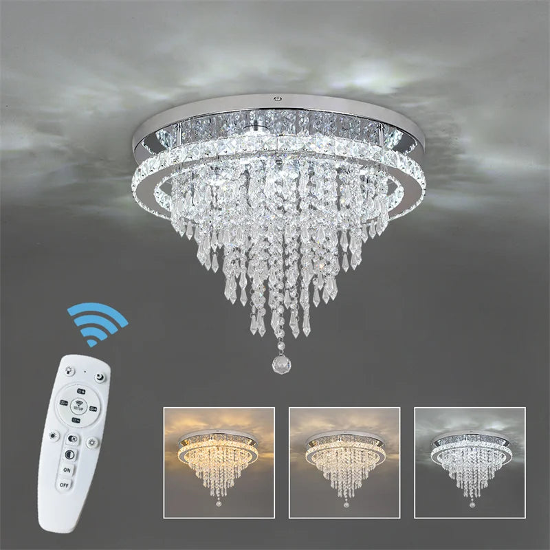 Luxury Crystal Modern LED Ceiling Chandelier