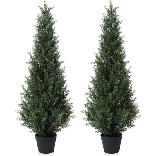 4FT Artificial Cedar Topiary Trees