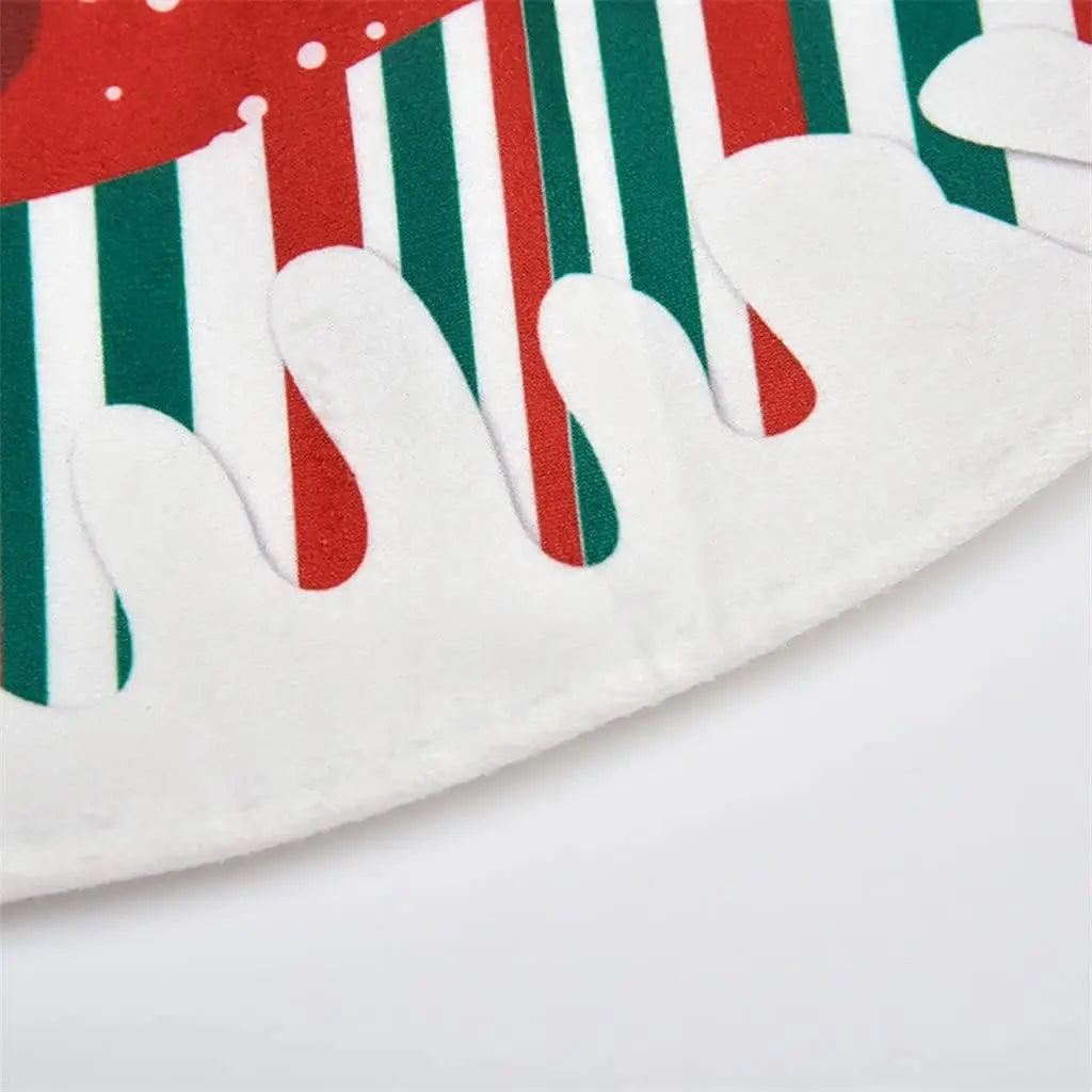 Santa Pattern Christmas Tree Skirt