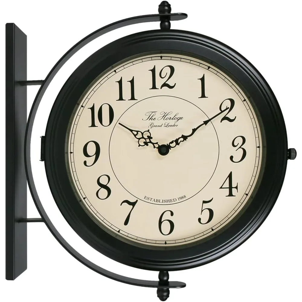 16-Inch Double Sided Metal Wall Clock