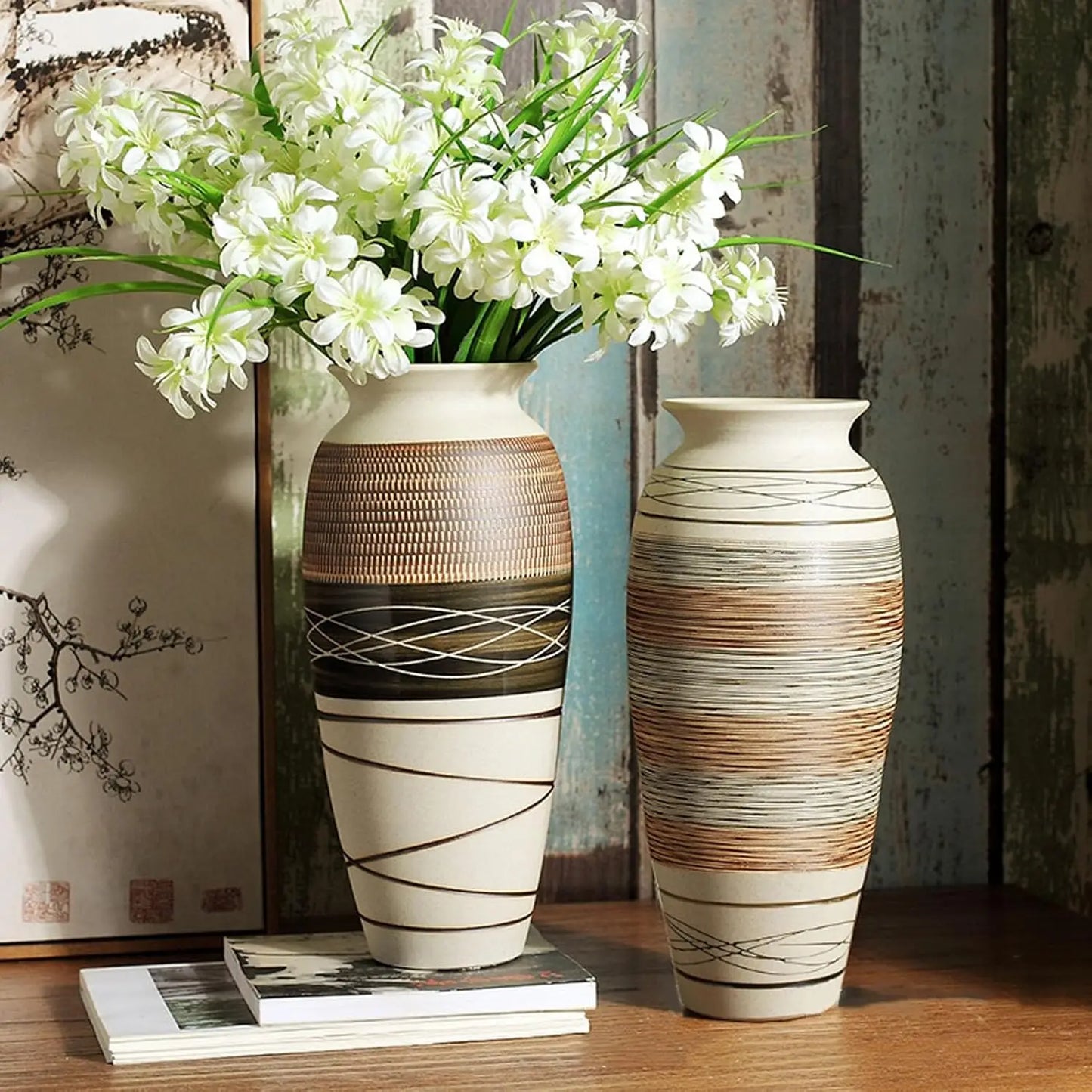 Ceramic Rustic Farmhouse Vase