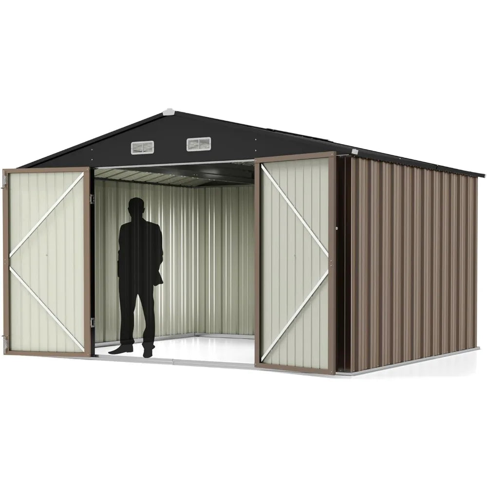 Metal Outdoor Storage Shed 10FT x 8FT