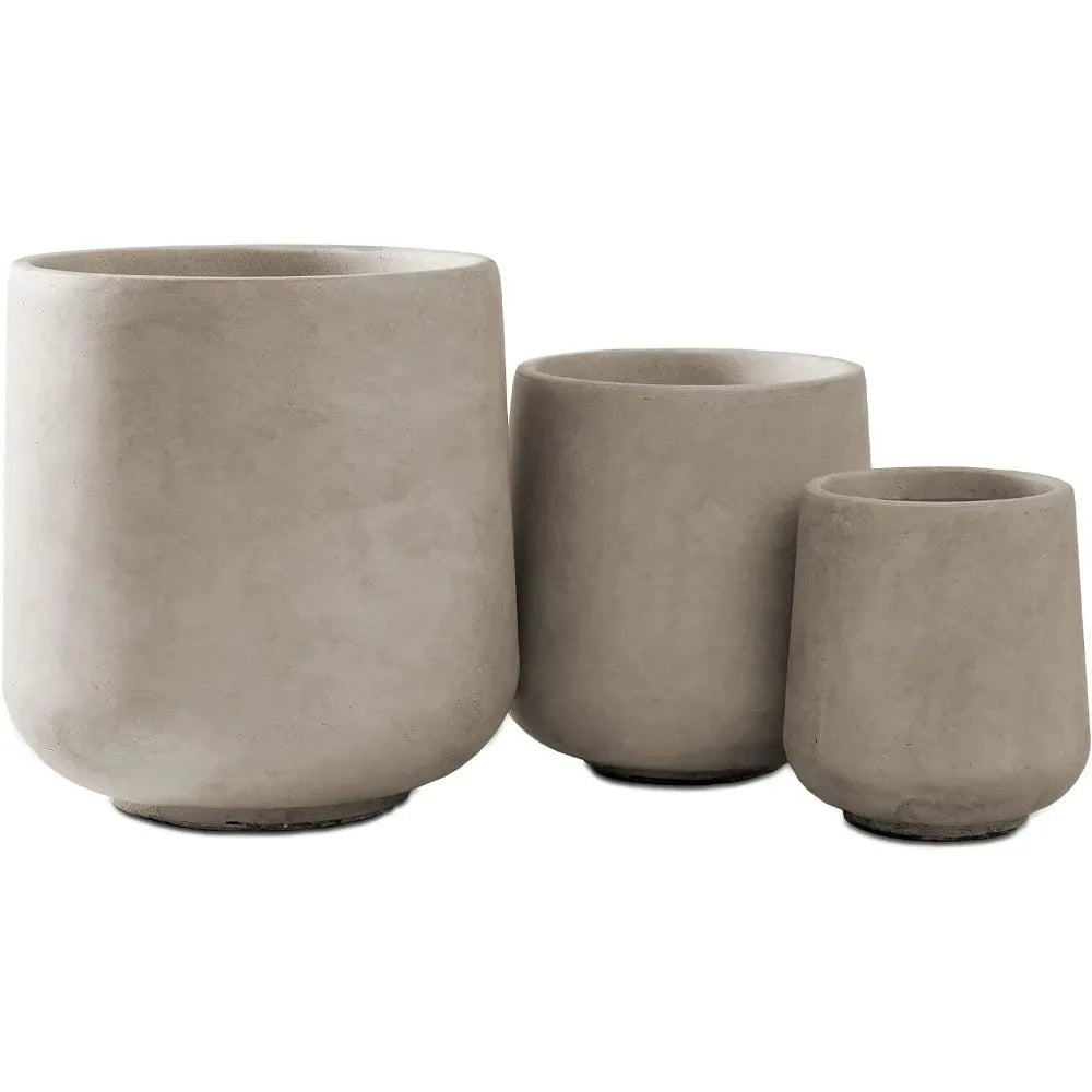 Round Concrete Planters