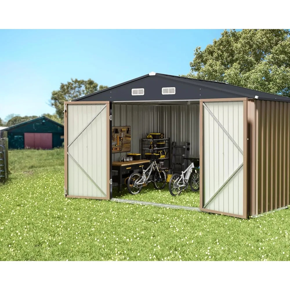 Metal Outdoor Storage Shed 10FT x 8FT