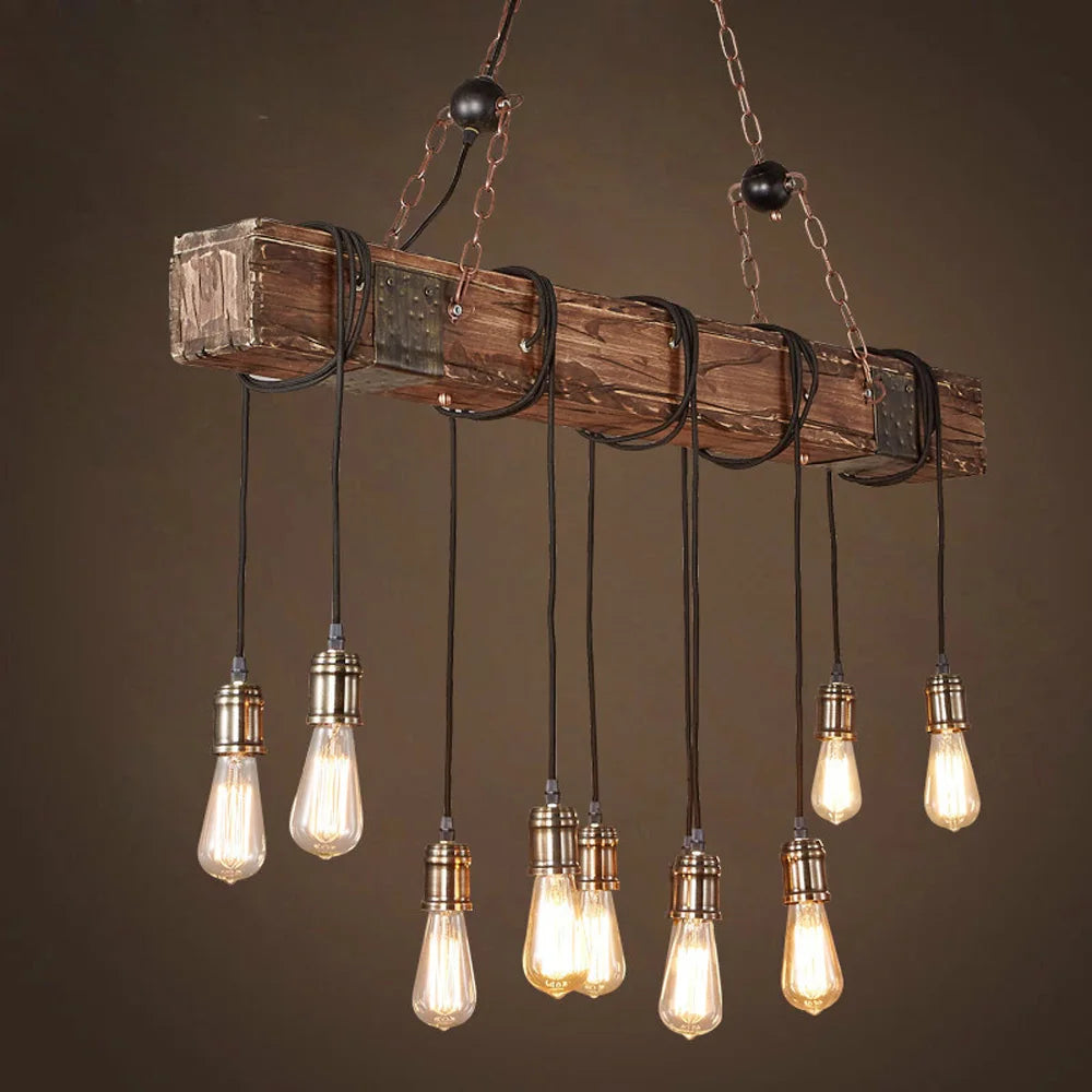 10-Lights Farmhouse Chandelier