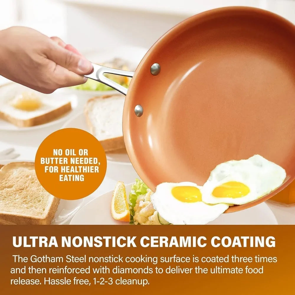 13 Pc set Ceramic Pots and Pans Set