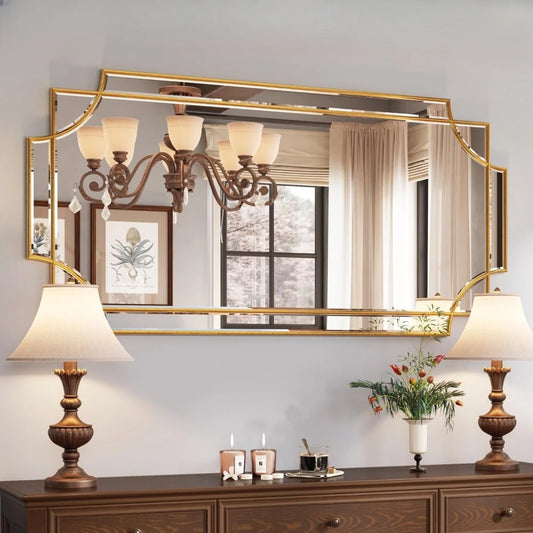 Large Gold Mirror for Wall